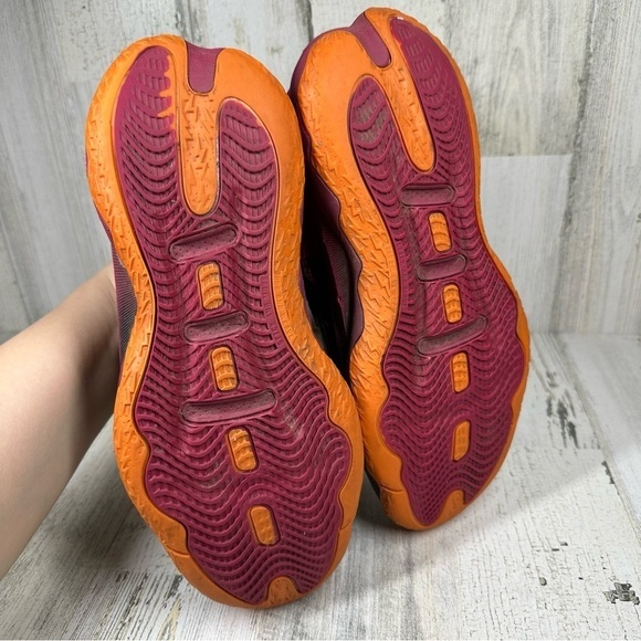 Adidas Dame 8 Lillard CNY Basketball Shoes Black Maroon #87 - Picture 9 of 10